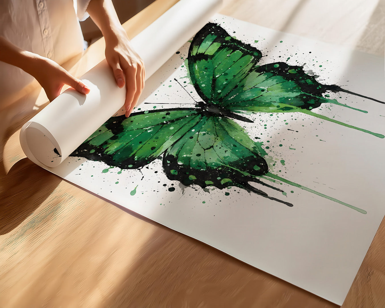 BUTTERFLY WALL ART PRINT "ELYSIA"