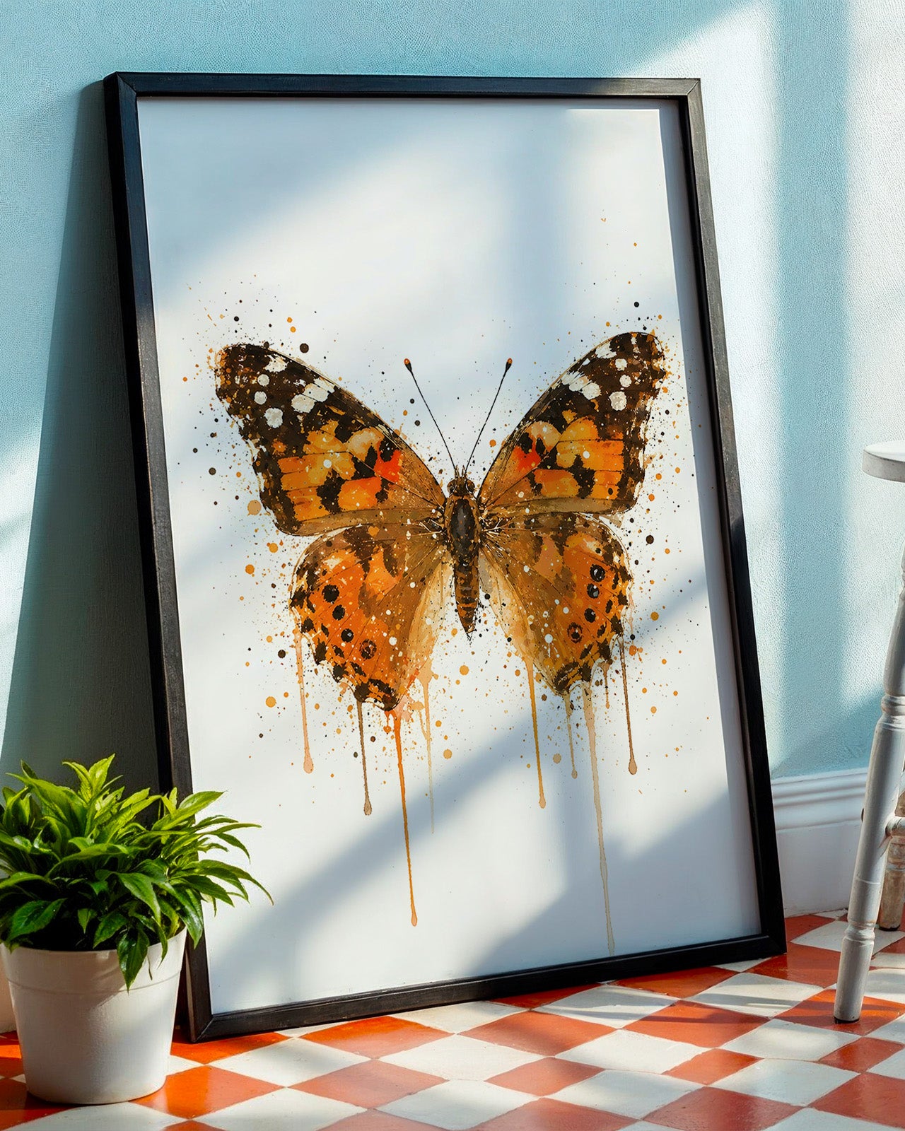 BUTTERFLY WALL ART PRINT "NYXIA"
