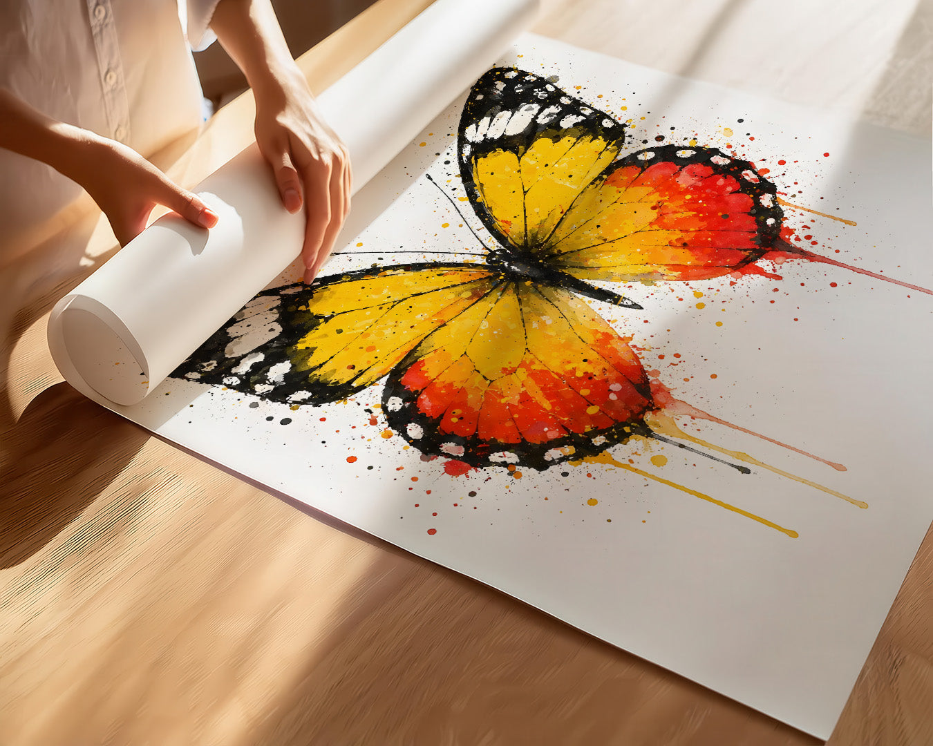 BUTTERFLY WALL ART PRINT "AERIS"