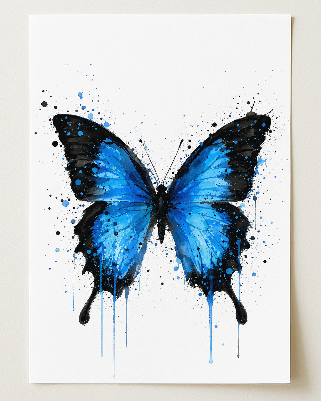 BUTTERFLY WALL ART PRINT "LYSARA"