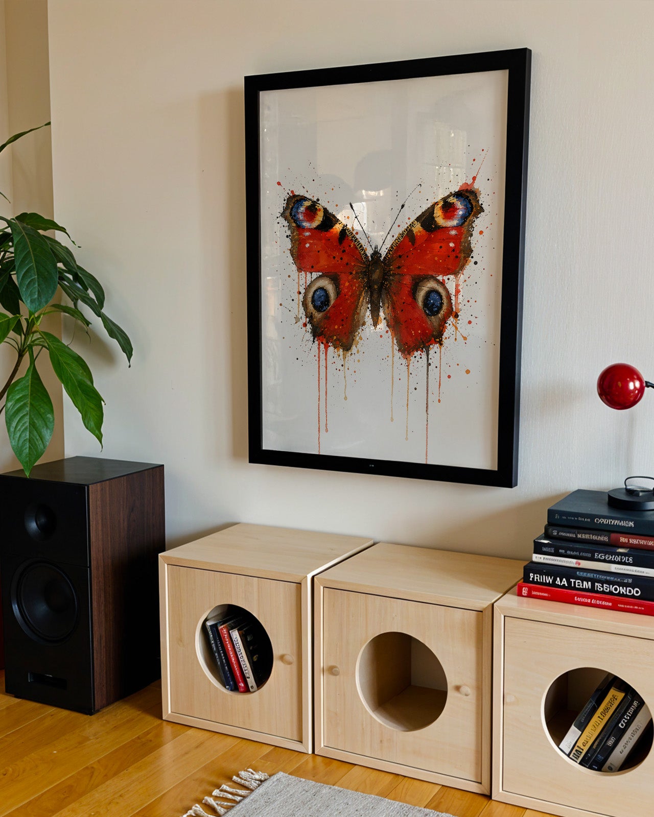 BUTTERFLY WALL ART PRINT "ALTHEA"