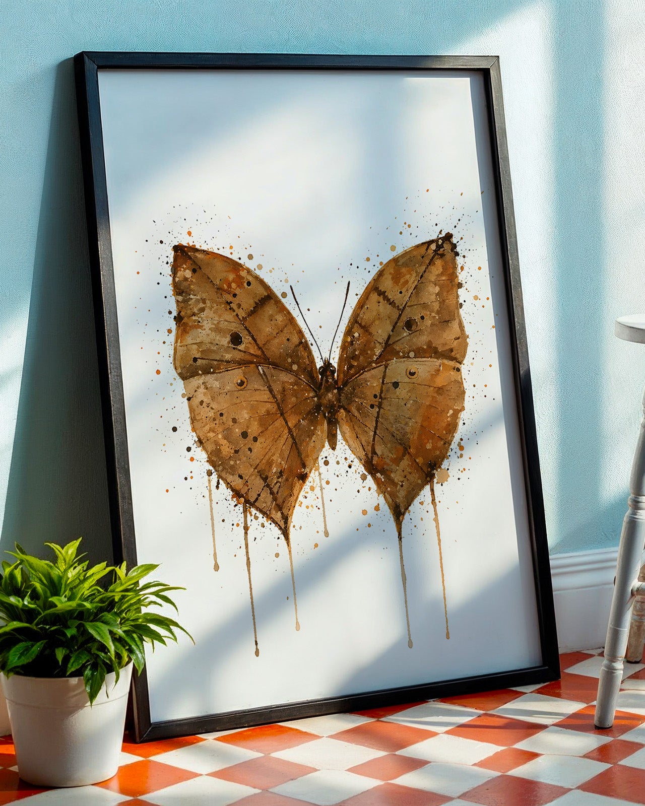 BUTTERFLY WALL ART PRINT "LIRIEL"